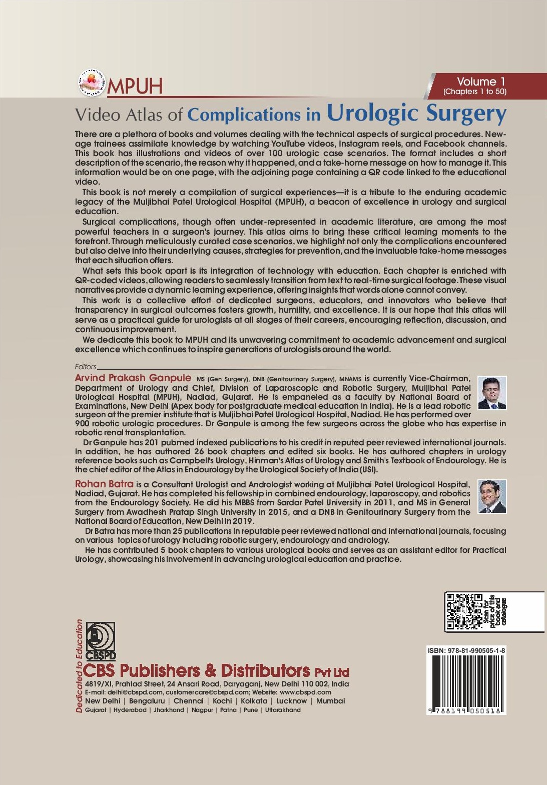 Mpuh video atlas of complications in urologic surgery, volume 1 laparoscopic surgery and endourology